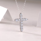 Cross Moissanite Necklace