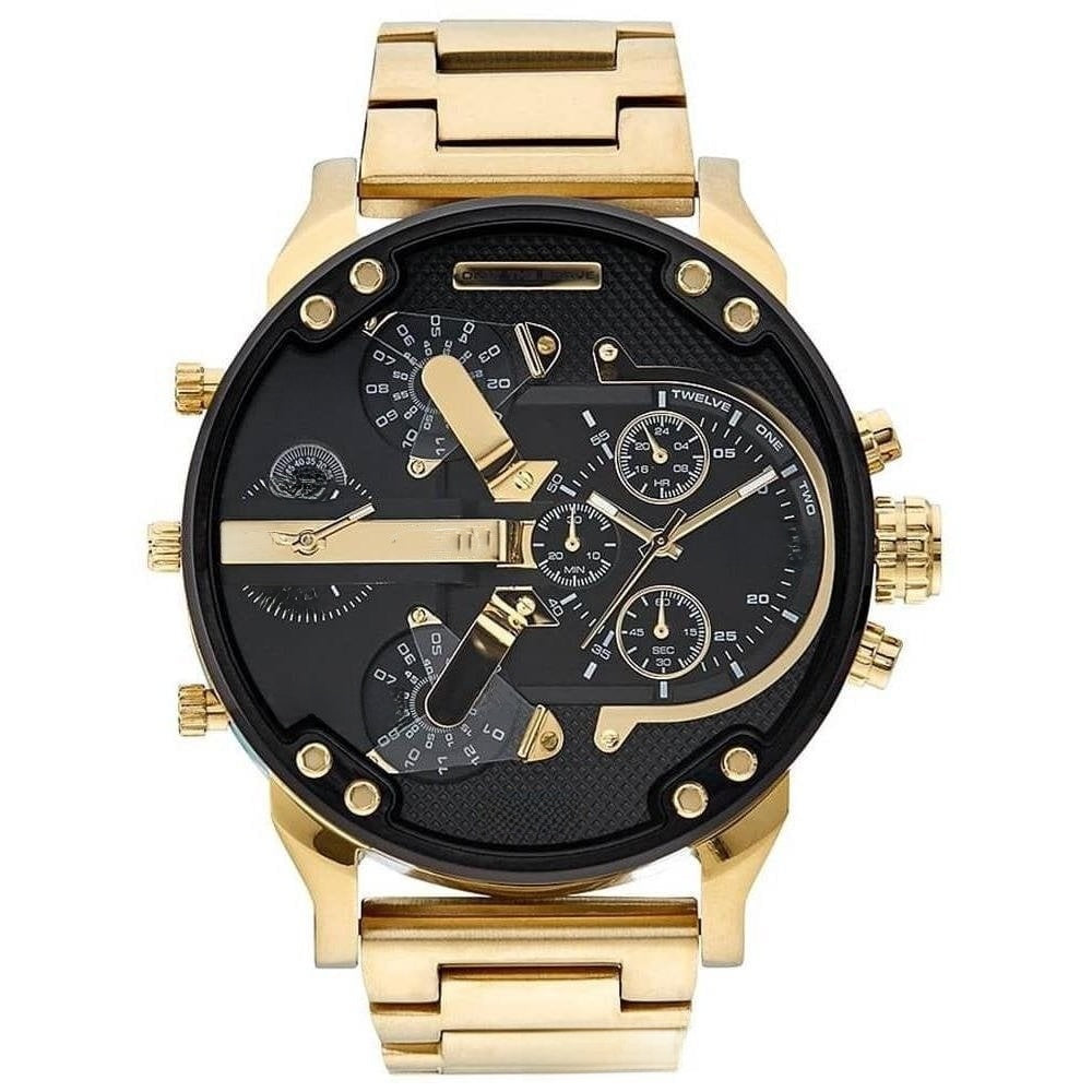 Men's Stainless Steel Quartz Watch with Japanese Movement