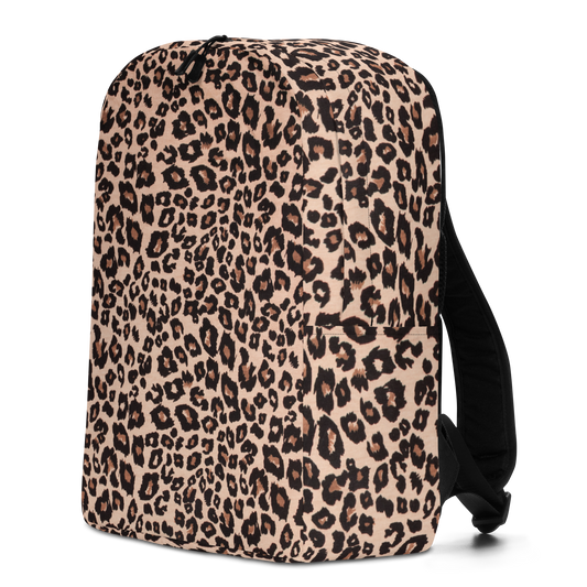 Leopard Print Minimalist Backpack