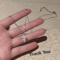 Zircon Cross Necklace