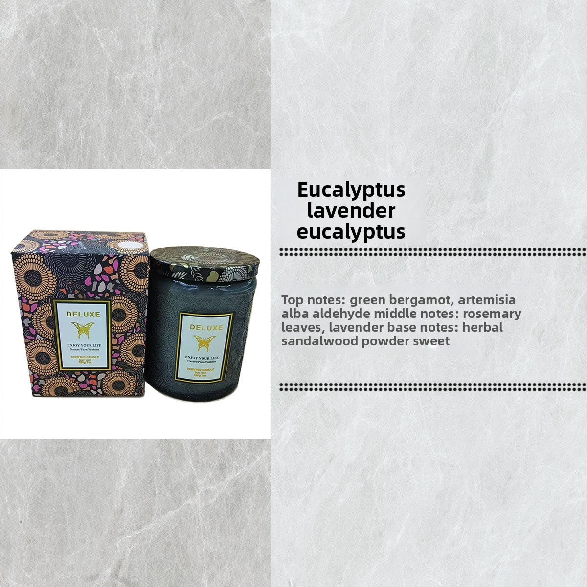 Scented candle gift item set