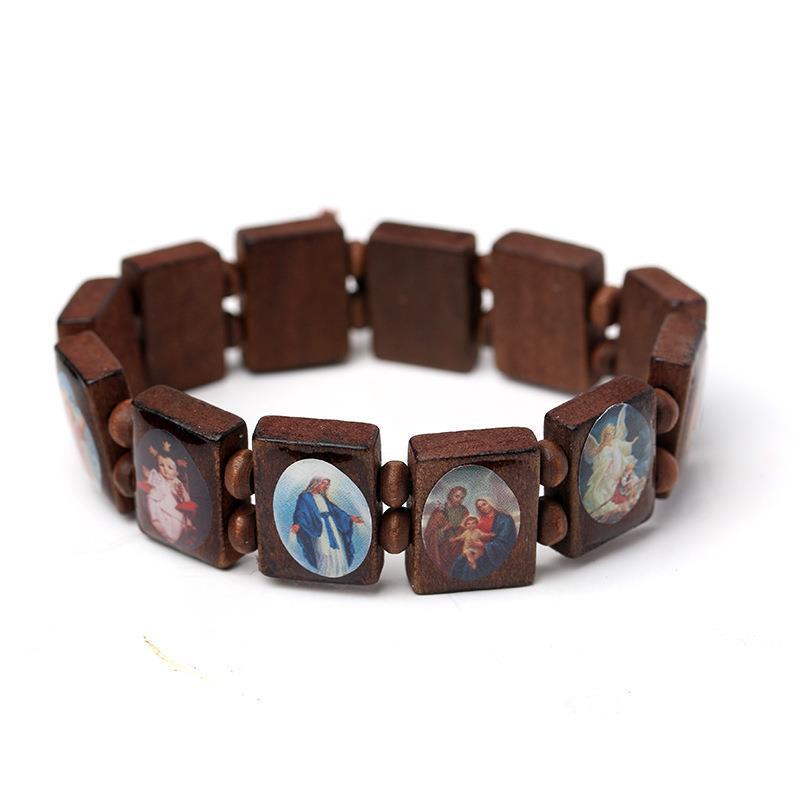 Wooden Bracelet Religious