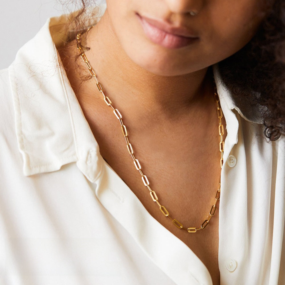 Stainless Steel Cross Chain Necklace