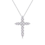 Cross Moissanite Necklace