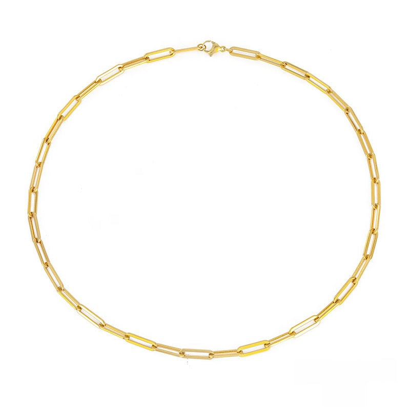 Stainless Steel Cross Chain Necklace