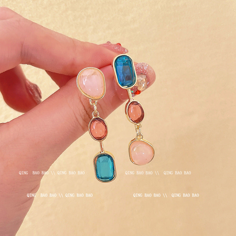 925 Sterling Silver Needle Pearl Earrings