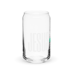 Can-shaped glass (christian message)
