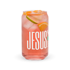 Can-shaped glass (christian message)