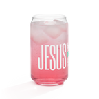 Can-shaped glass (christian message)