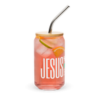 Can-shaped glass (christian message)