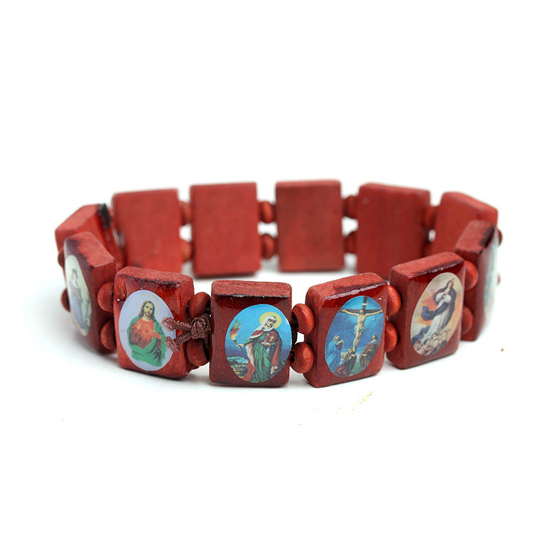 Wooden Bracelet Religious