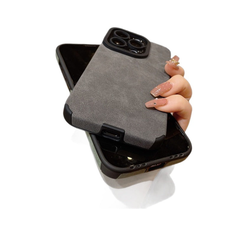 Suede Leather iPhone Case