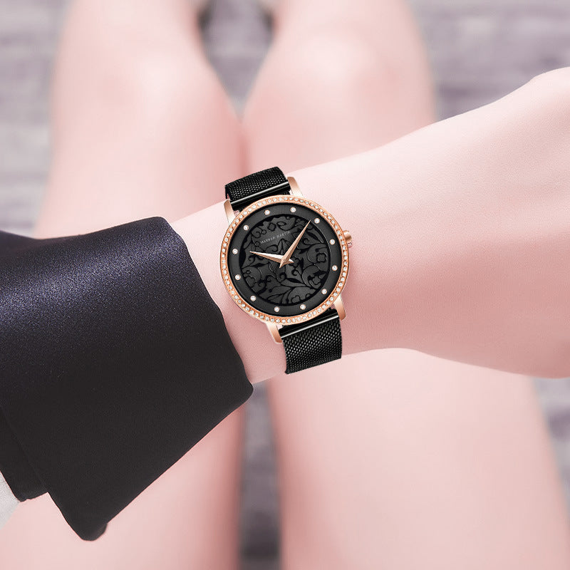 First Layer Cowhide Leather Strap Watch