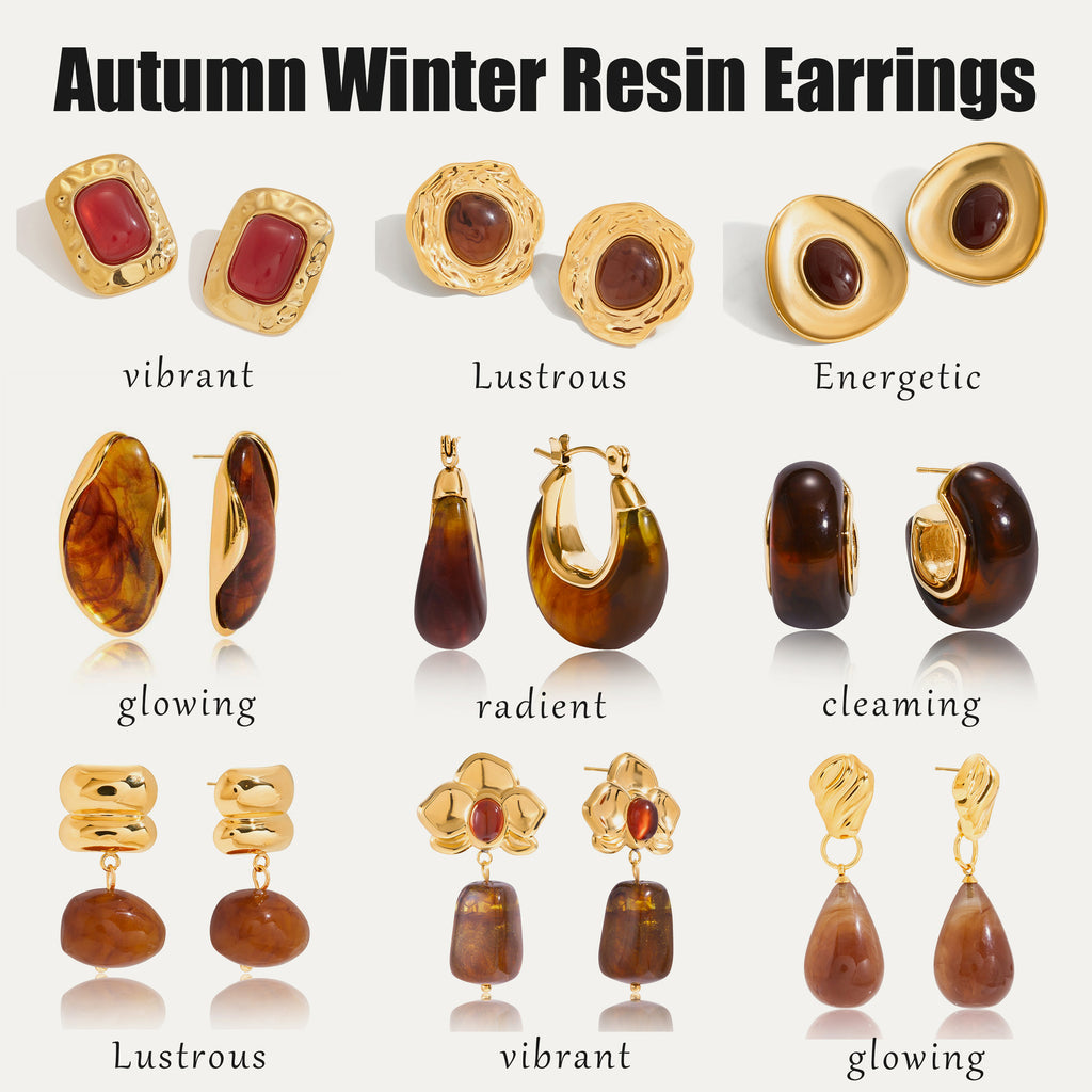 resin earrings