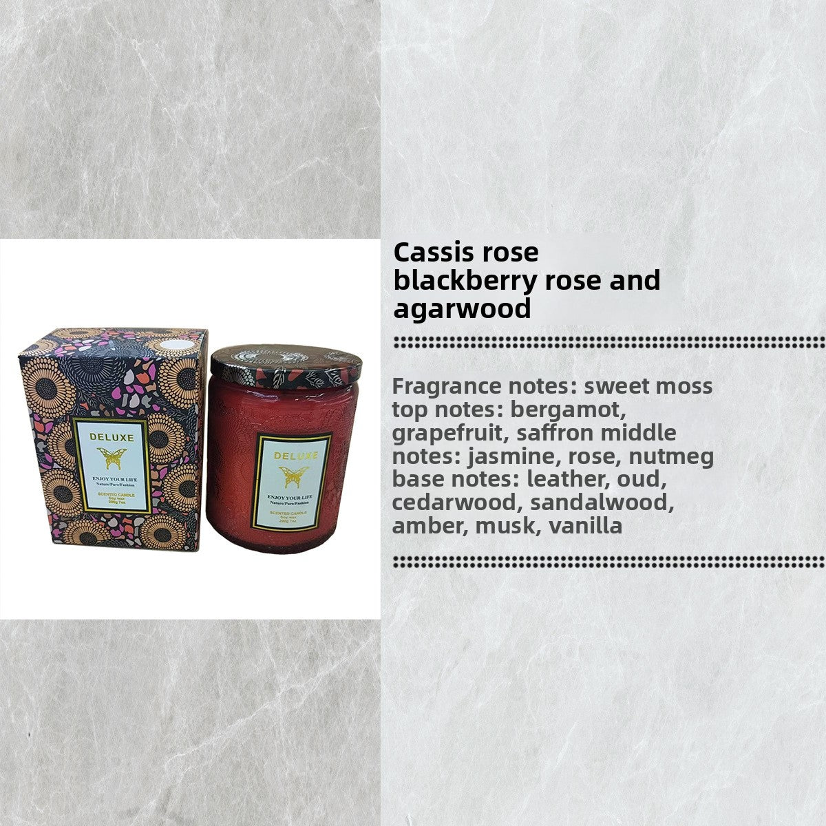 Scented candle gift item set