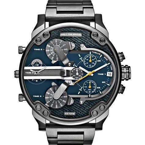 Men's Stainless Steel Quartz Watch with Japanese Movement