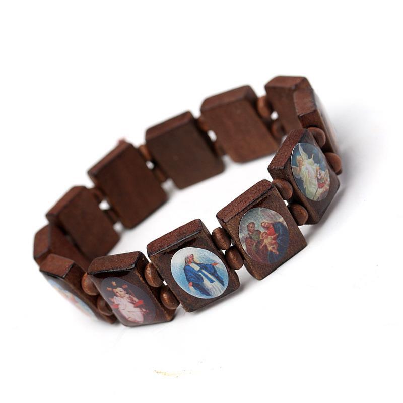 Wooden Bracelet Religious