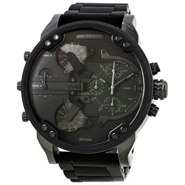Men's Stainless Steel Quartz Watch with Japanese Movement