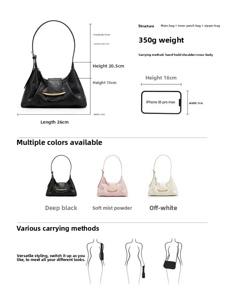 Vintage PU Leather Shoulder Bag for Women