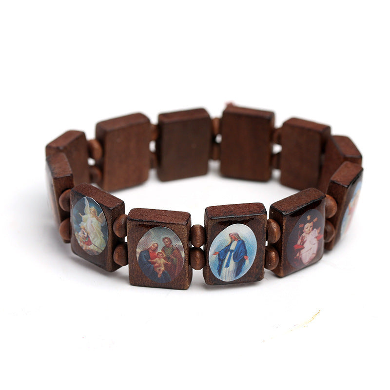 Wooden Bracelet Religious