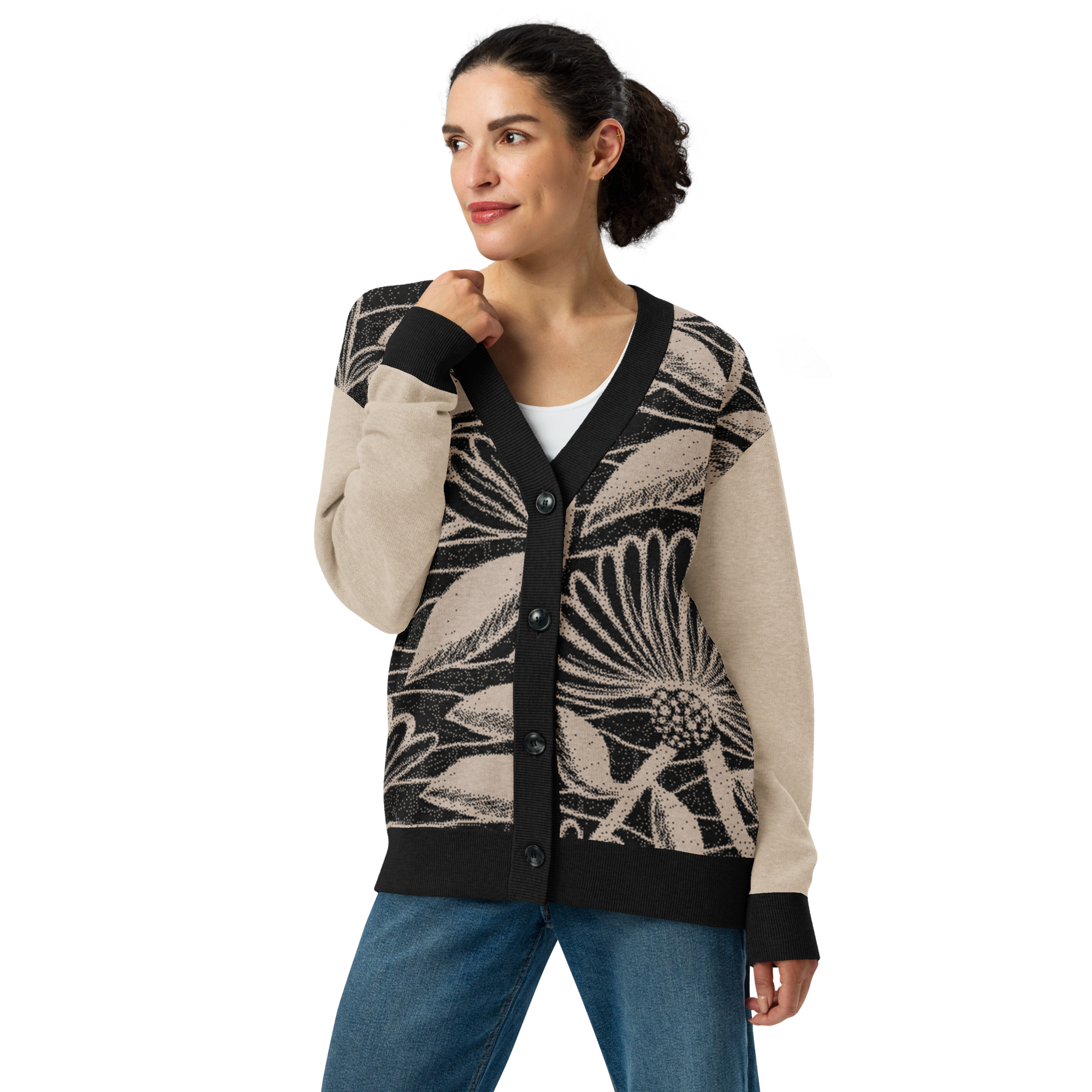 Floral Knitted cardigan