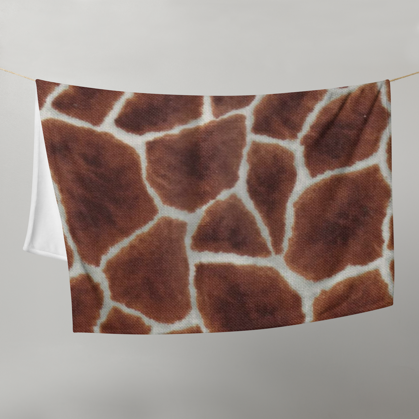 Girraffe Print Throw Blanket