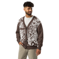 Spotted Cow Print Knitted cardigan