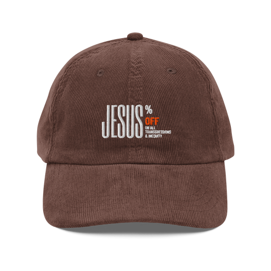 SUFFICIENT GRACE Vintage corduroy cap