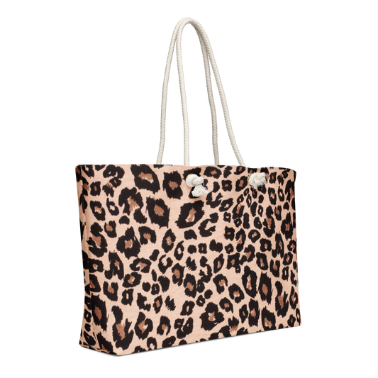 Leopard Print Oversized weekender bag